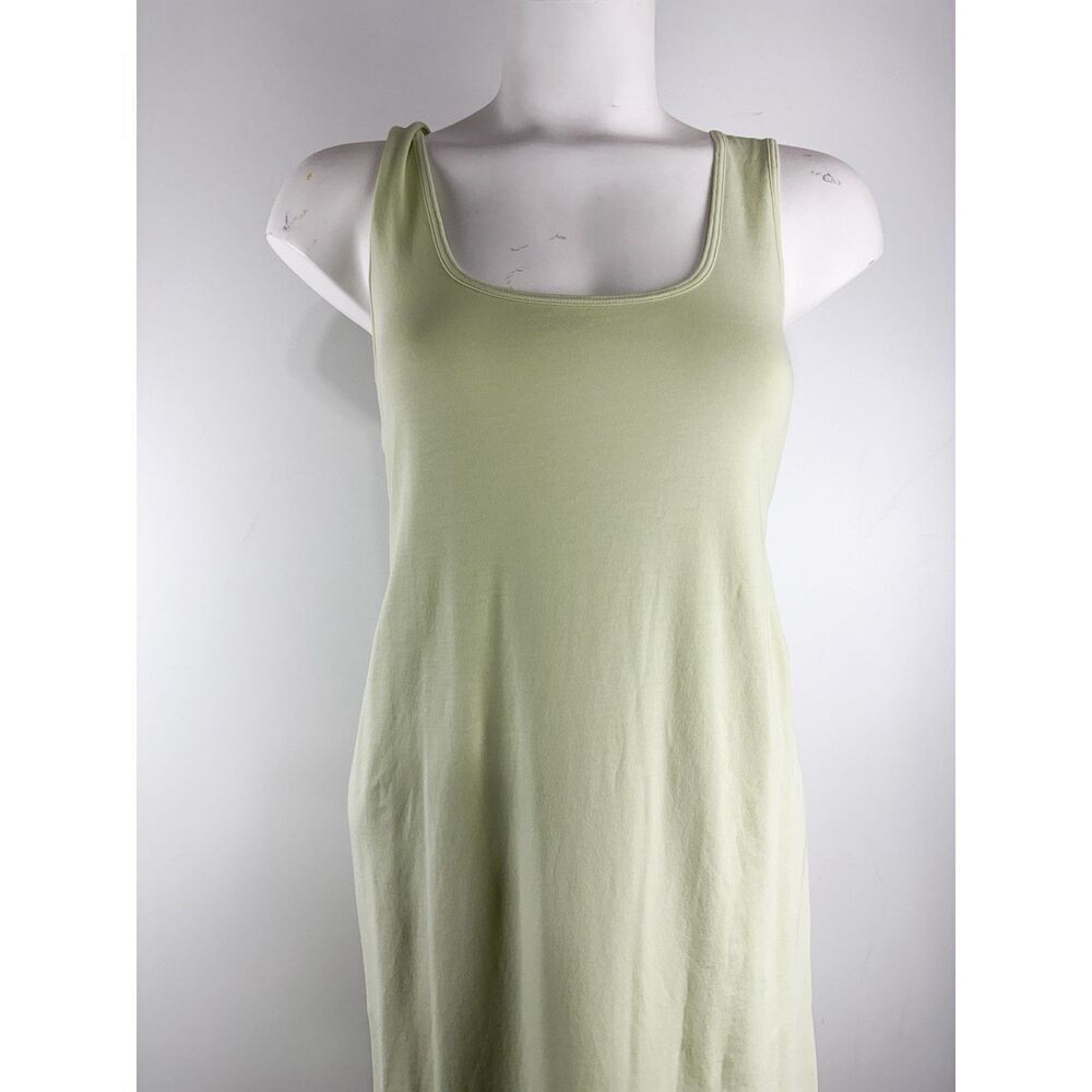 LULULEMON PIMA COTTON OPEN BACK MIDI DRESS, Dewy Green Outdoor Comfort - Picture 3 of 5